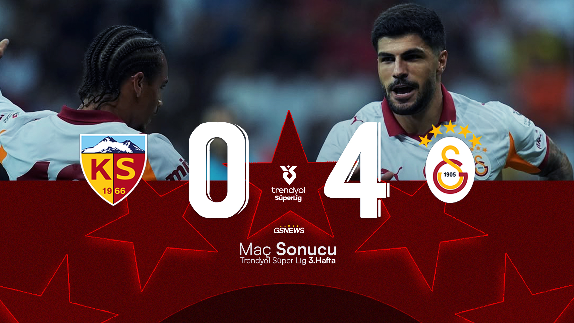 Galatasaray, Kayserispor’u 4-0 Mağlup Etti – Eren Elmalı Yıldızlaştı!
